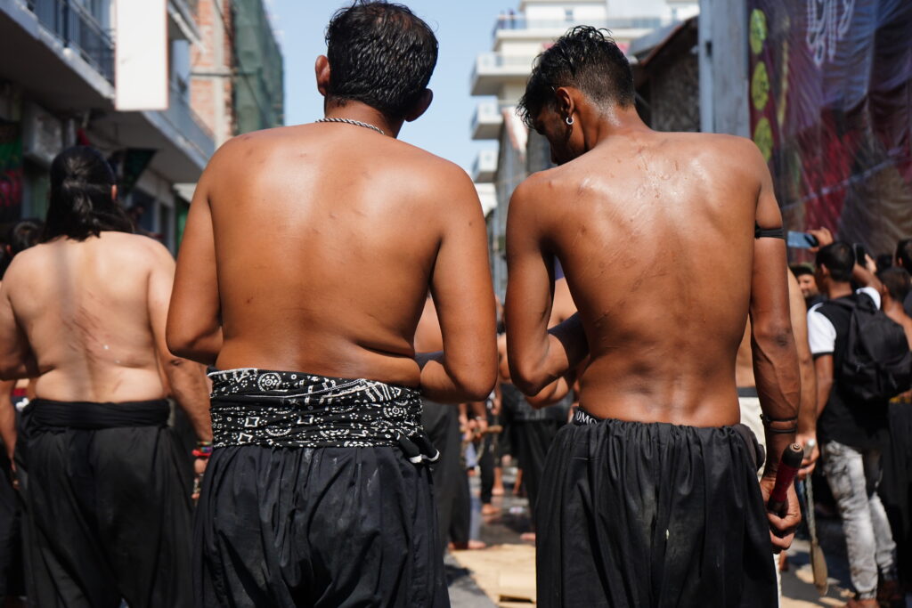 Religious ceremony of Ashura - Shiite Muslims in Piraeus.Immigrants Muslims living in Athens gathered in Piraeus to participate in the ritual of Ashura, the day is commemorated by Shia Muslims as a day of mourning for the martyrdom of Husayn ibn Ali.
Piraeus,Greece,August 19,2021.