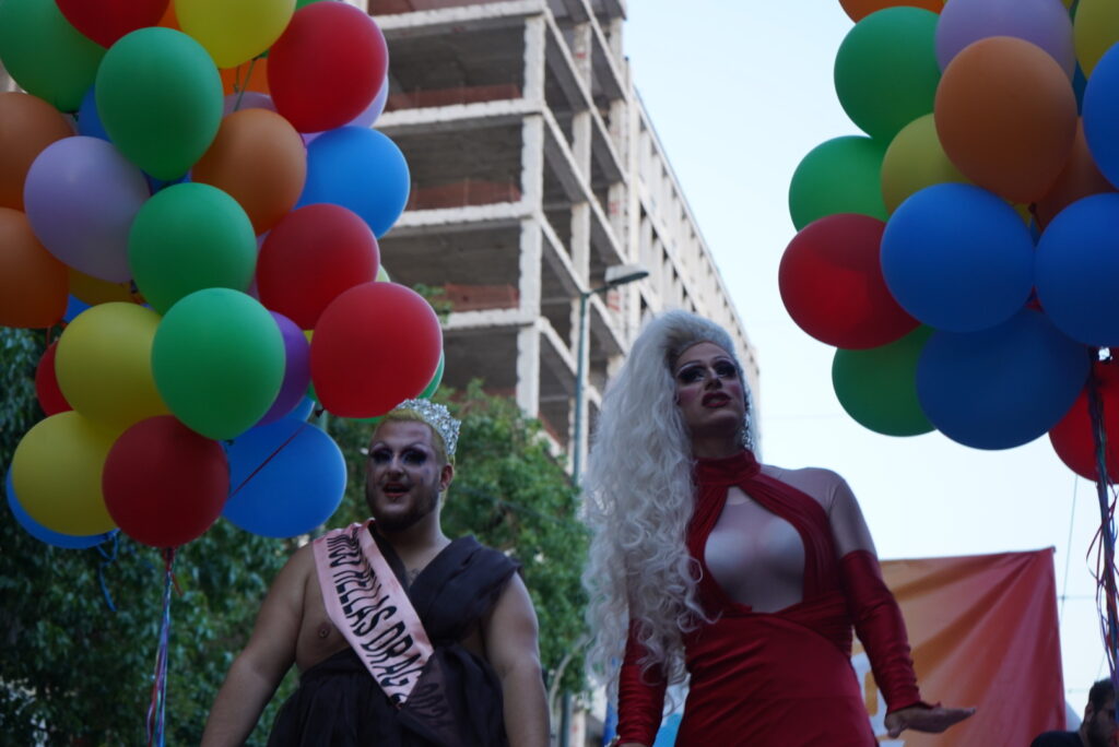 Participants display banners and placards as they march.About 35.000 people took part in the Athens pride parade,in the capital of Athens.
The first Athens Pride took place in June 2005. Although various “pride” events had been held in the city since the mid-1980s, Athens Pride 2005 marked the first Pride Parade through the city center and past the Hellenic Parliament during daylight hours.
Athens,Greece,September 11,2021.